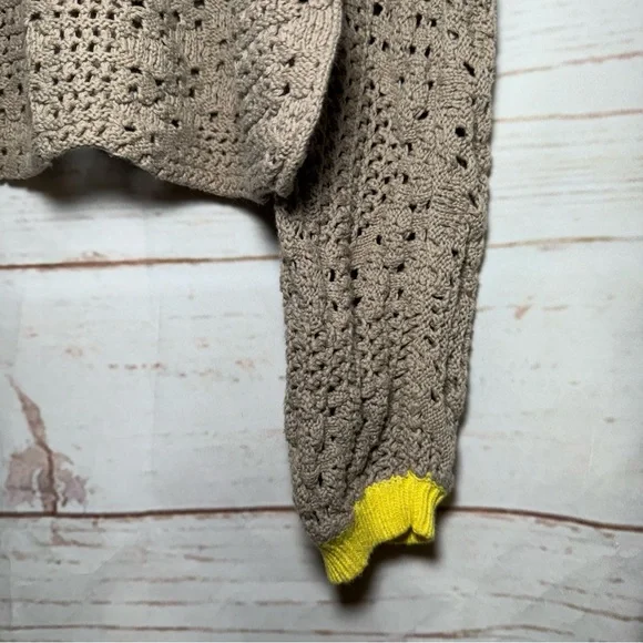 Free People • Sweater • Crop • Crochet • Home Run • Medium - Picture 6 of 10